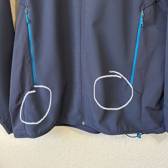 PATAGONIA Adze Hybrid Jacket Navy Blue Polartec Full Zip Stretch Outdoor - Picture 5 of 14